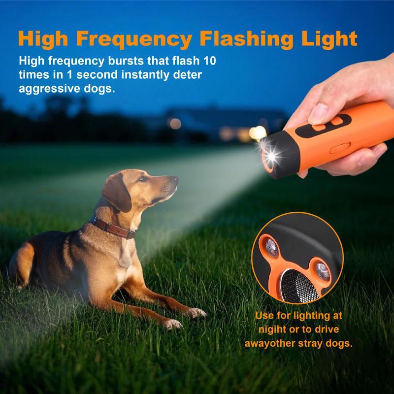 Professional Sonic Emitters Dog Training Tool with LED Flashlight