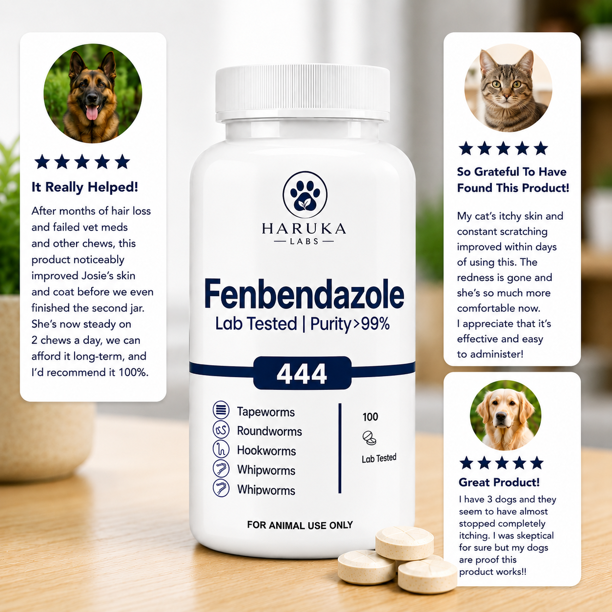Haruka Labs Fenbendazole 444 mg