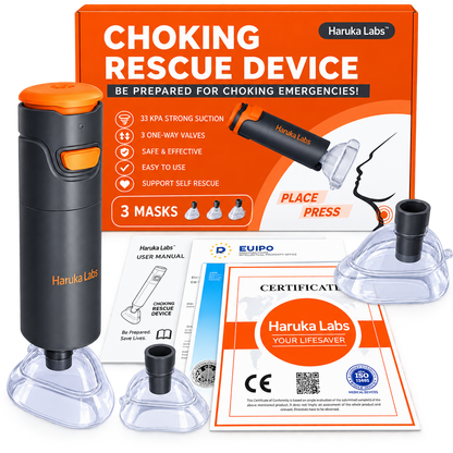 Portable Choking Rescue Device with 3 Masks