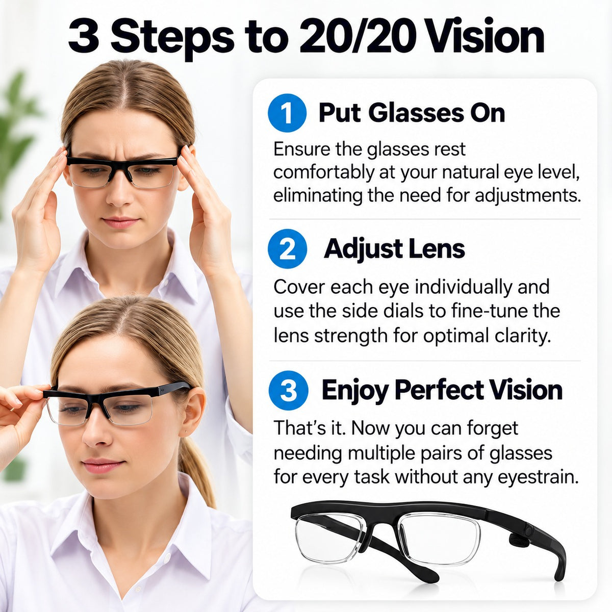 Adjustable Vision Glasses