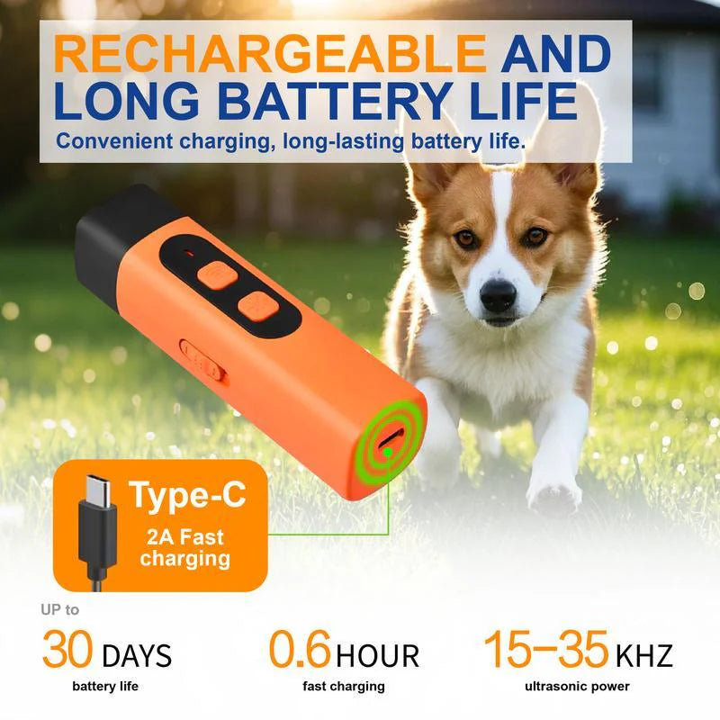 Professional Sonic Emitters Dog Training Tool with LED Flashlight
