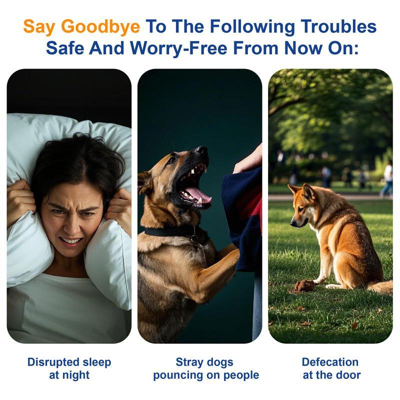 Professional Sonic Emitters Dog Training Tool with LED Flashlight