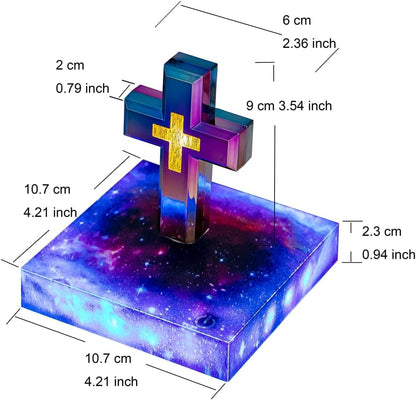 Magnetic Levitating Cross Lamp