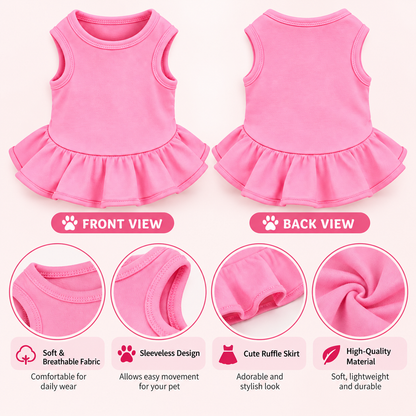 Baby Pink Dog Dress