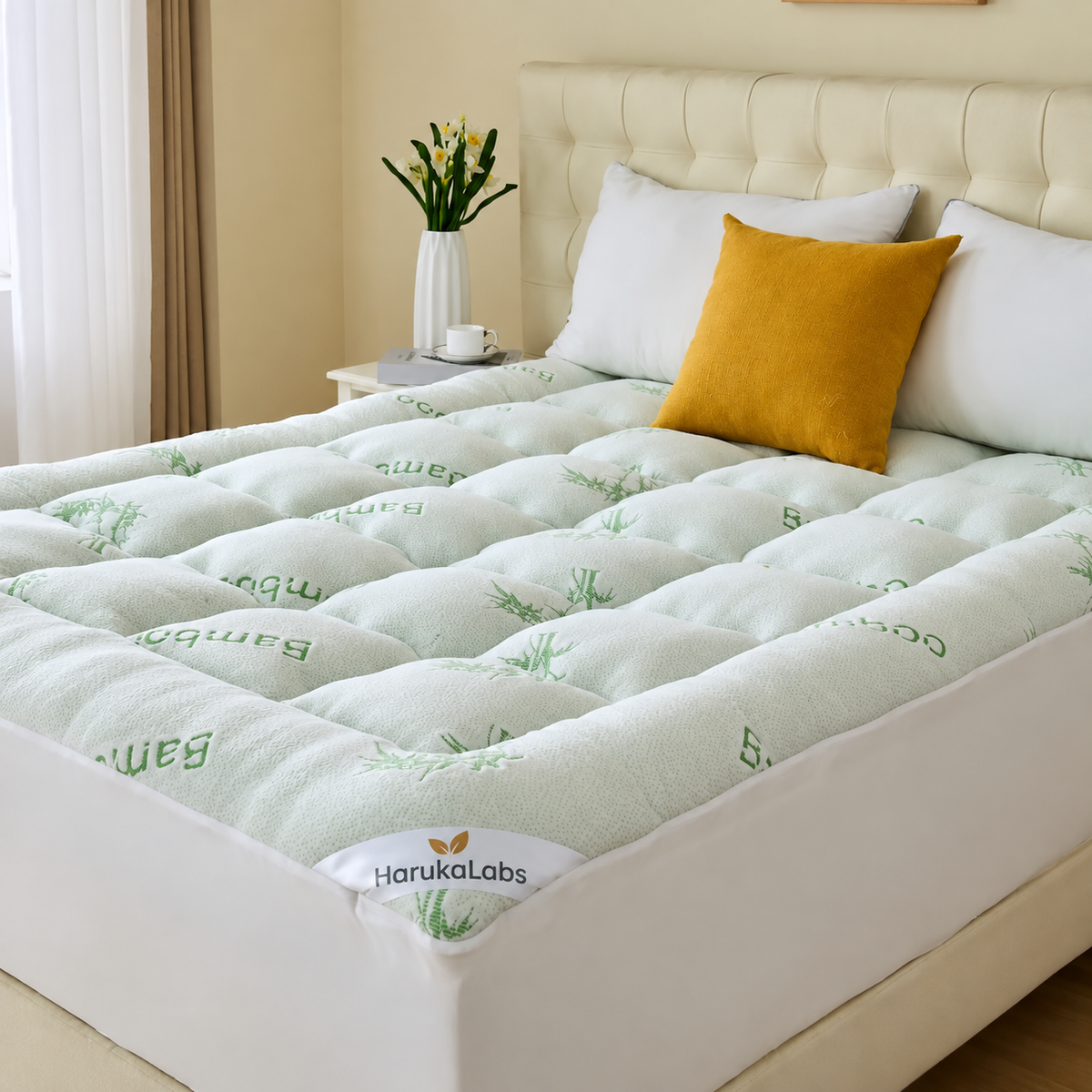 3D Fill Luxurious Bamboo Mattress Topper