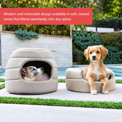 2-in-1 Honeycomb Convertible Cat & Dog Bed