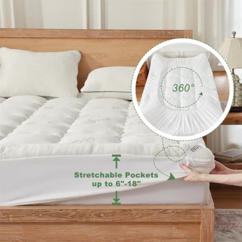 3D Fill Luxurious Bamboo Mattress Topper