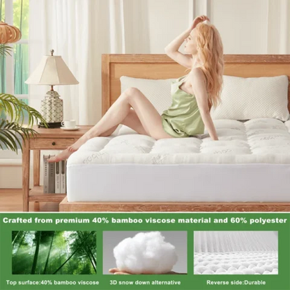 3D Fill Luxurious Bamboo Mattress Topper